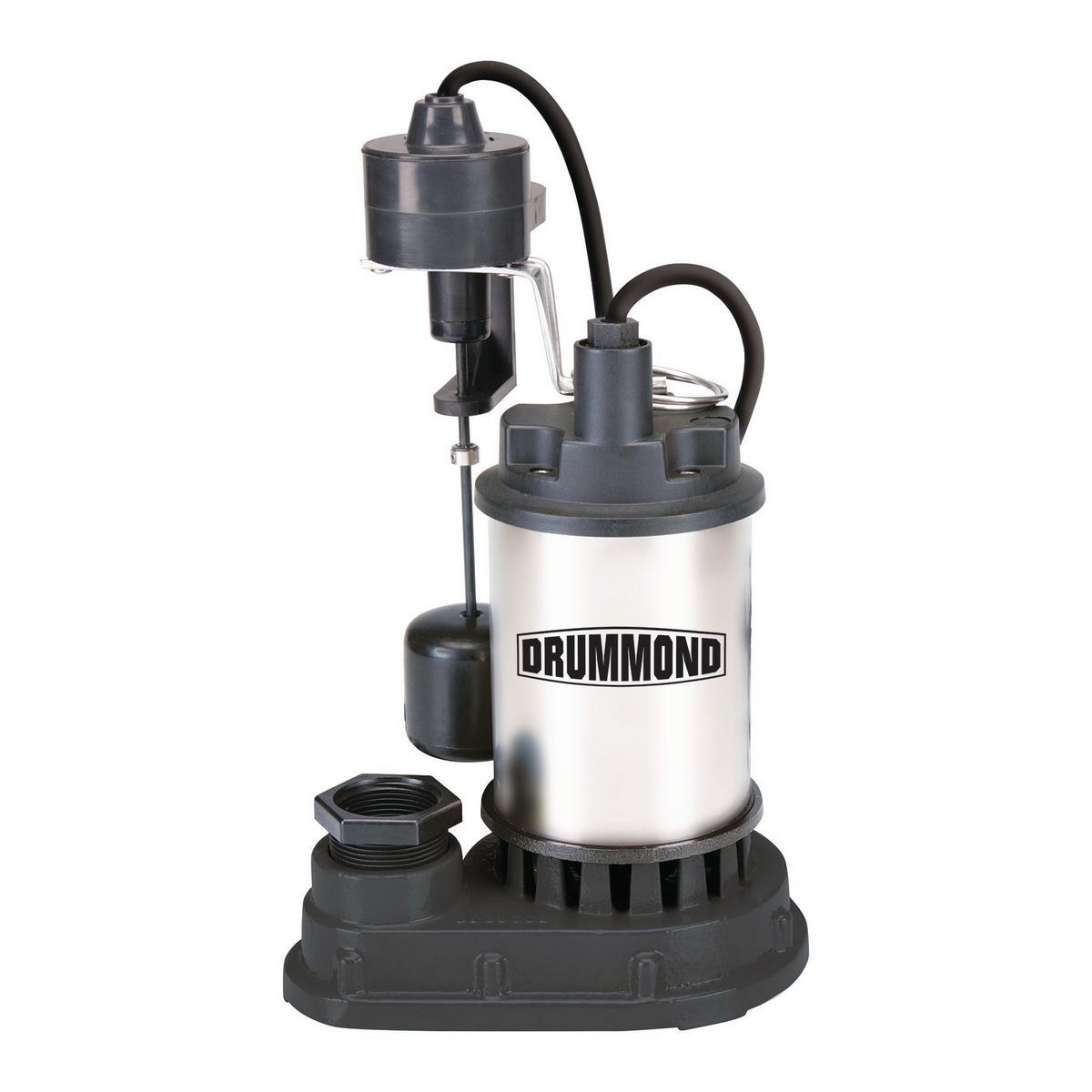 DRUMMOND 1  HP Submersible Sump Pump with Heavy Duty Vertical Float Switch, 6000 GPH
