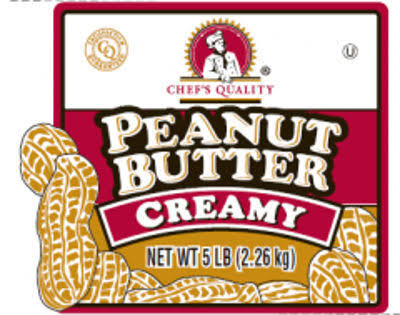 Chefs Quality - Creamy Peanut Butter - 5 lb Tub 6/Case