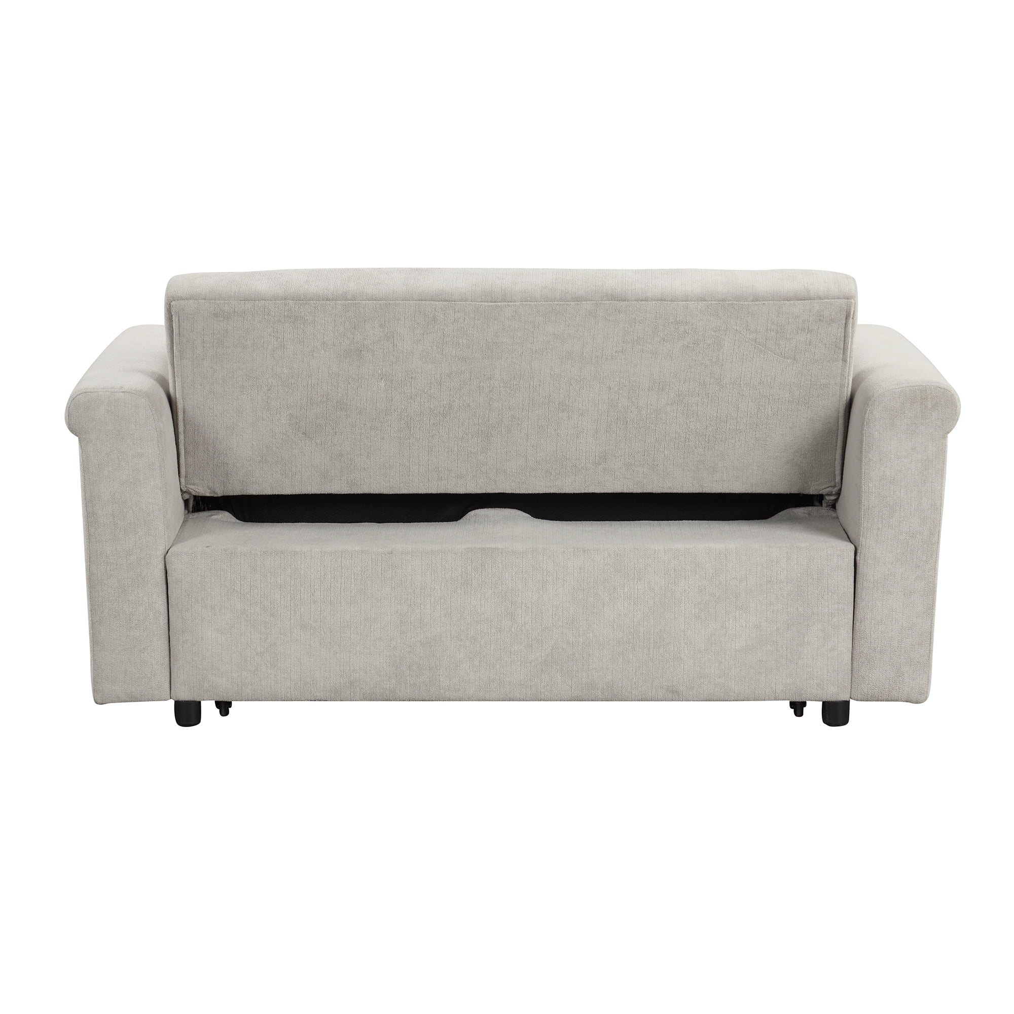 EUROCO 61.4" Longer Pull Out Sofa Sleeper Couch, 3-in-1 Convertible Sleeper Sofa Bed , Breathable Chenille Sleeper Loveseat with 3 Backrest Adjustments,Weight Capacity 660LBS