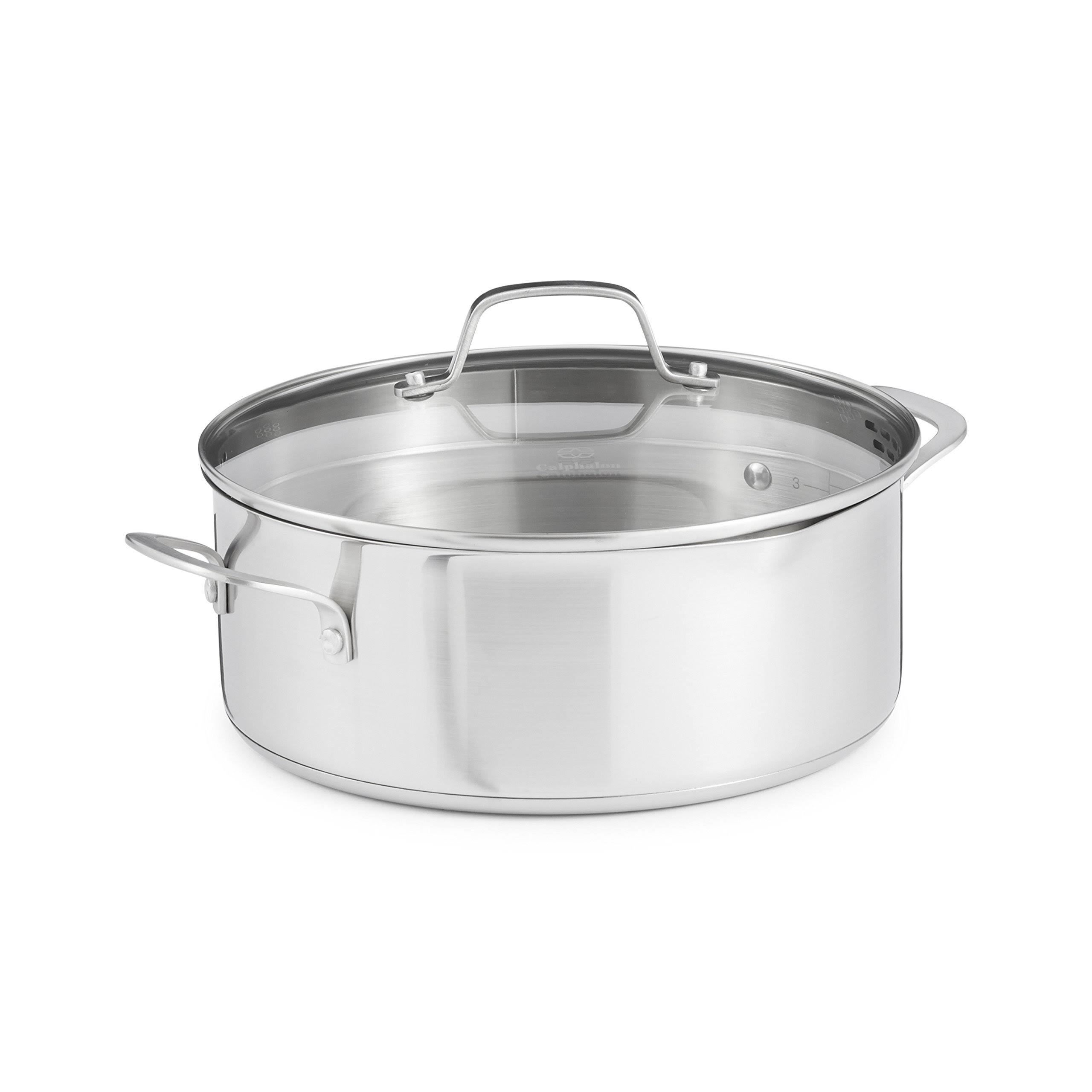 Calphalon Classic 5-Quart Stainless Steel Dutch Oven