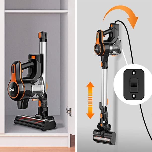 4-in-1 Cordless Vacuum with Brushless Motor Stick Vacuum Cleaner 23Kpa for Hard Floors Carpet Pet Hair