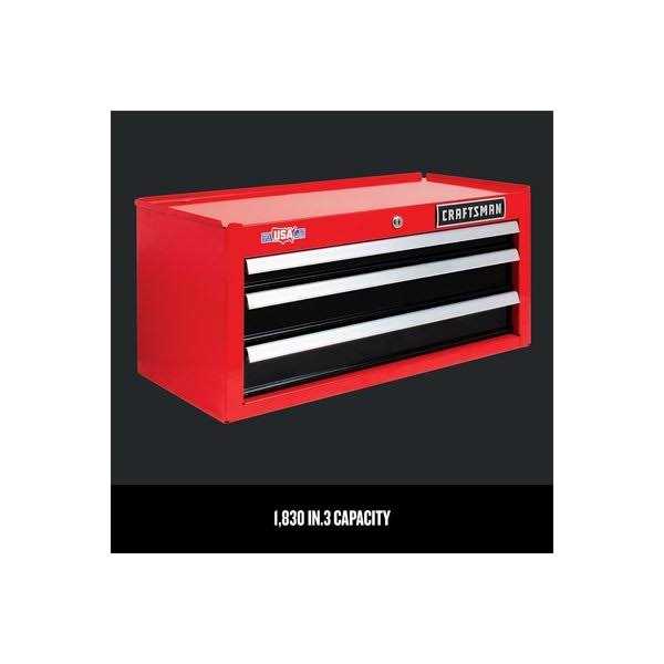 Craftsman 2000 Series 26-In W x 12.25-In H 3-Drawer Steel Tool Chest Cmst98246rb - Shop Hardware Tools Online Store