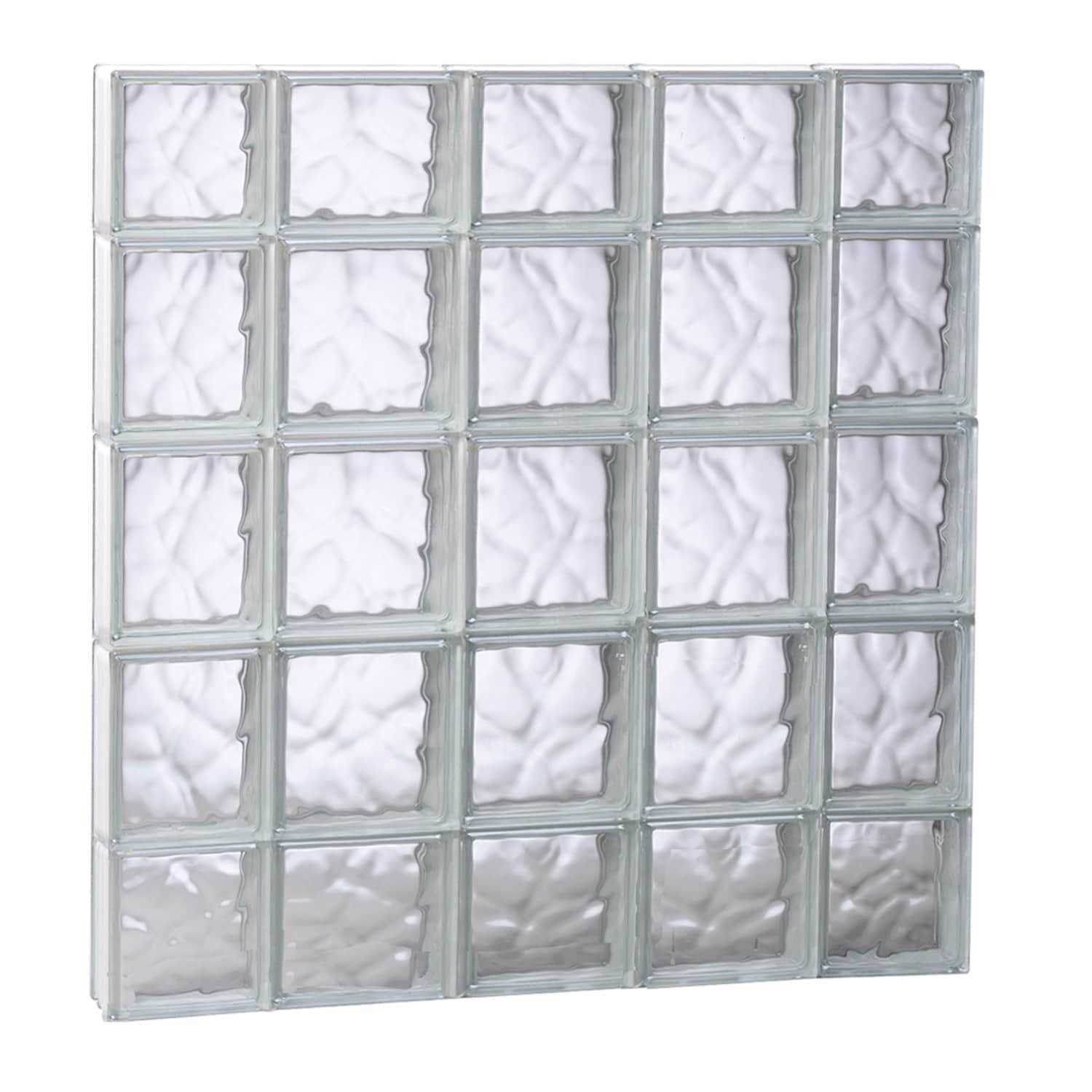 REDI2SET Wavy Glass Pattern Frameless Replacement Glass Block Window - Shop Hardware Tools Online Store