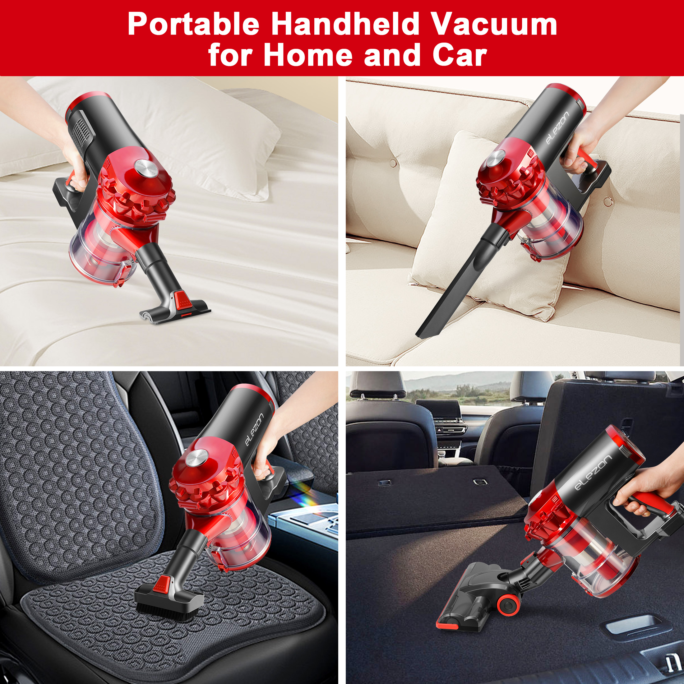 elezon Cordless Vacuum A200, Powerful Bagless Lightweight Stick Handheld Vacuum Cleaner - New
