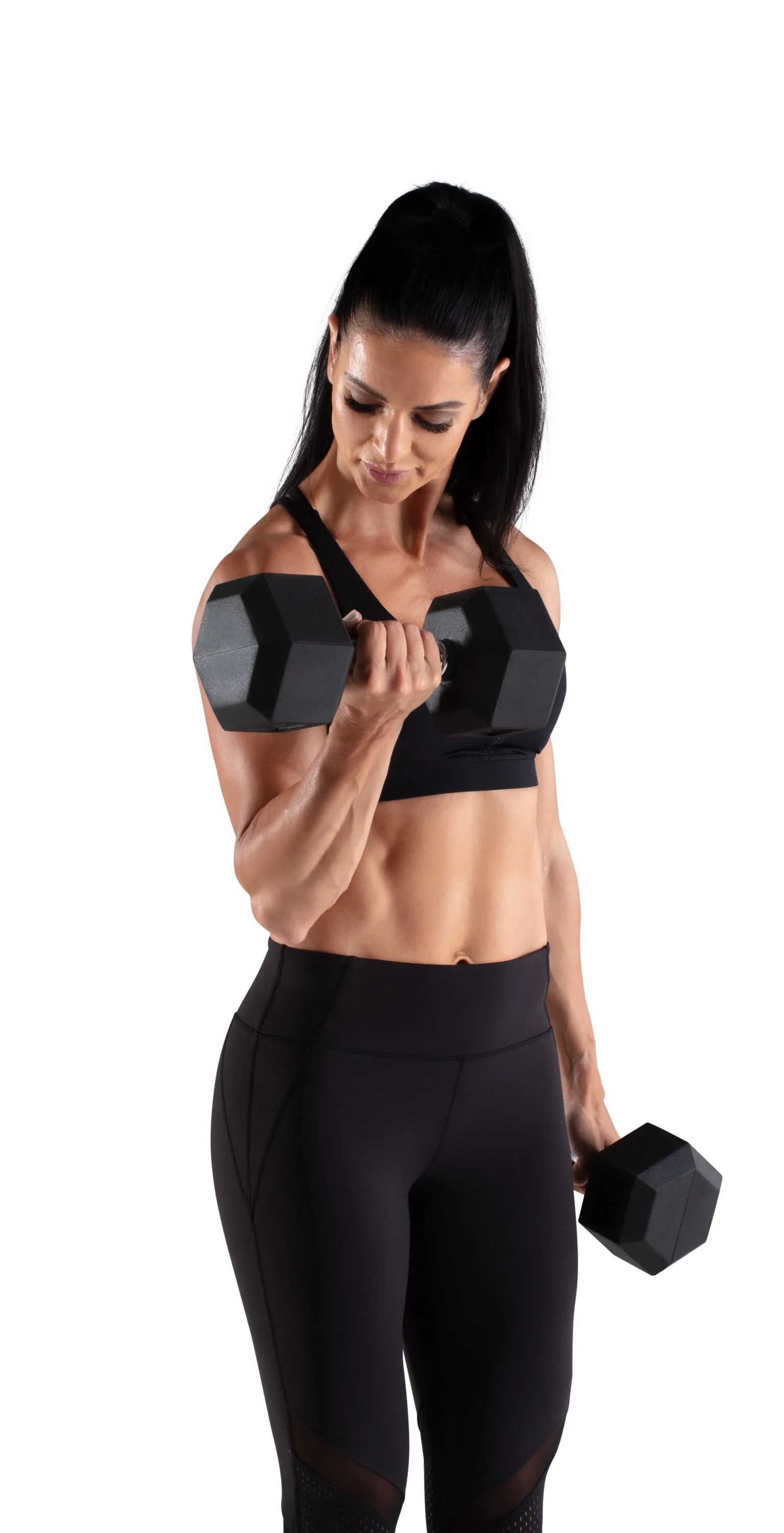 Weider, 25lb Rubber Hex Dumbbell, Single