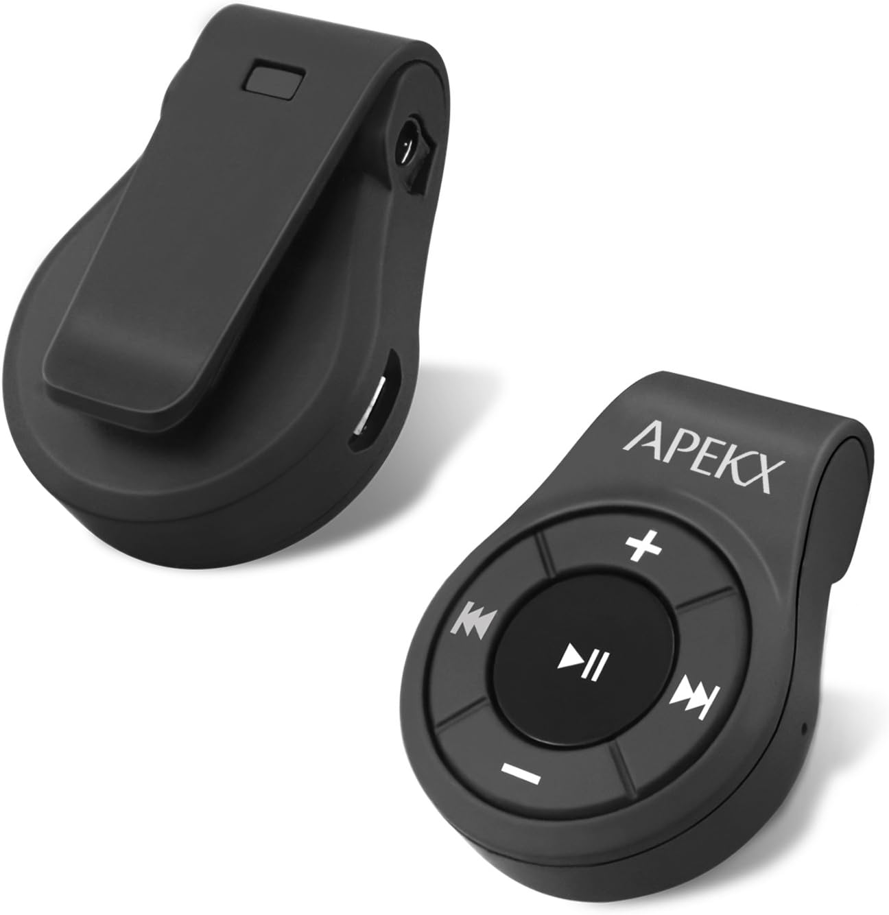APEKX Clip Bluetooth Audio Adapter for Headphones, Headset, Speaker, Wireless Receiver with MIC for Hands-Free Call and Music