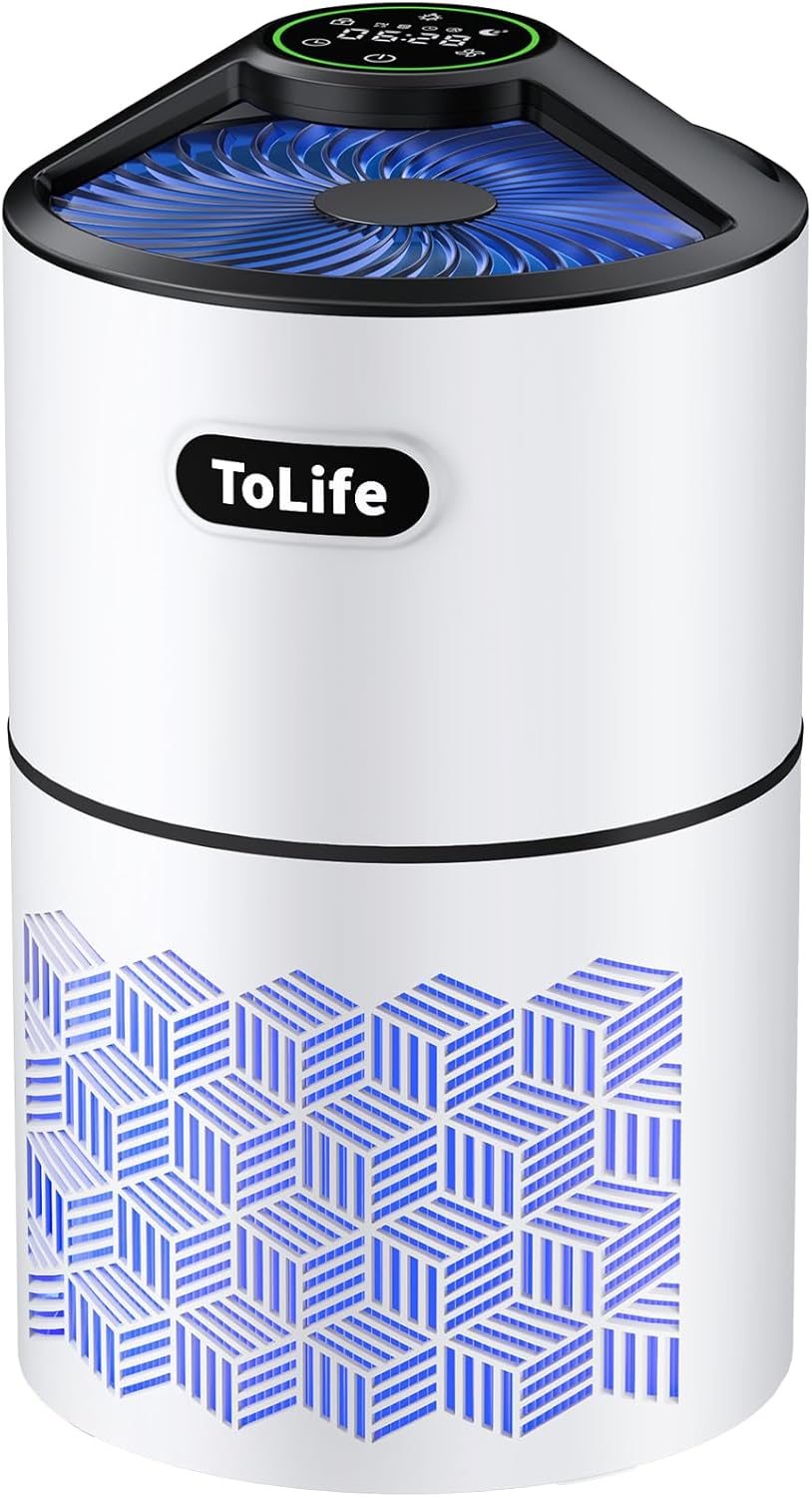 Tolife Air Purifiers for Bedroom Home K1 HEPA Air Purifiers with Air Purifiers for Home Large Room K1 Plus