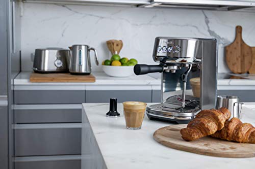 Breville BES500BSS Bambino Plus Espresso Machine, Brushed Stainless Steel (Renewed)