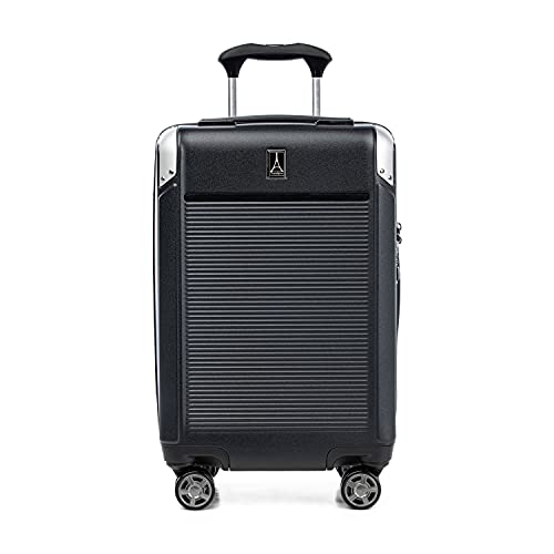 Travelpro Platinum Elite Hardside Expandable Carry on Luggage, 8 Wheel Spinner, TSA Lock, Hard Shell Polycarbonate Suitcase, Metallic Sand, Compact Carry on 20-Inch