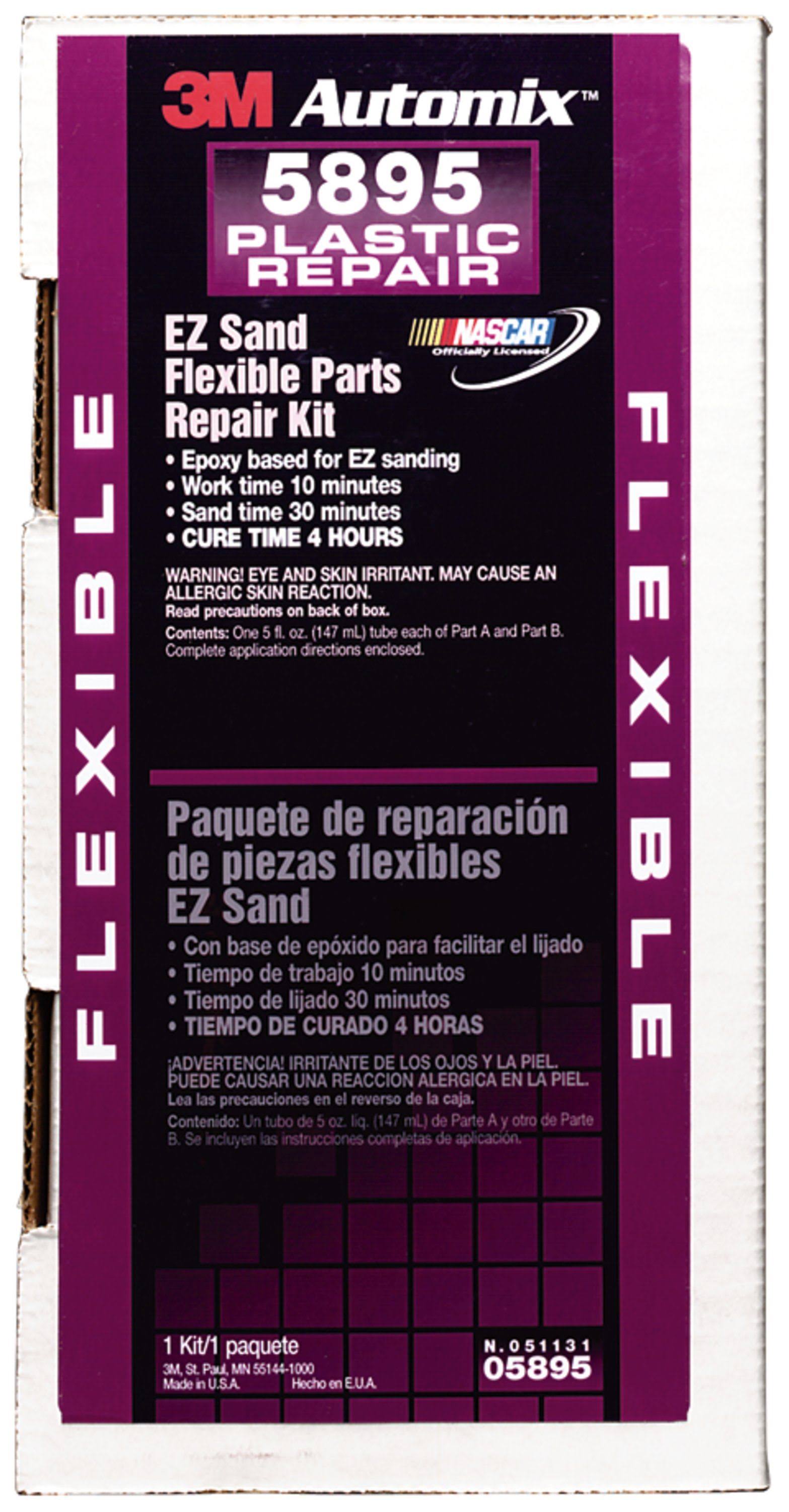 3M - 05895 - Automix EZ Sand Flexible Parts Repair Kit, 5 oz Tubes