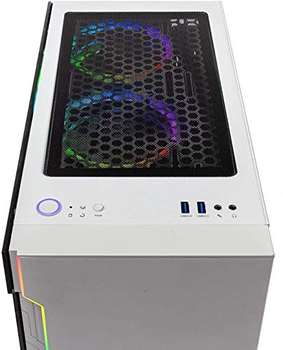 Skytech Eclipse Lite Gaming PC, Ryzen 7 7800X3D 4.2 GHz (5GHz Turbo Boost), AMD RX 7600XT 16GB GDDR6, 1TB SSD, 32GB DDR5 RAM 5600 RGB, 750W GOLD PSU, 360mm AIO, Wi-Fi, Win 11 Home