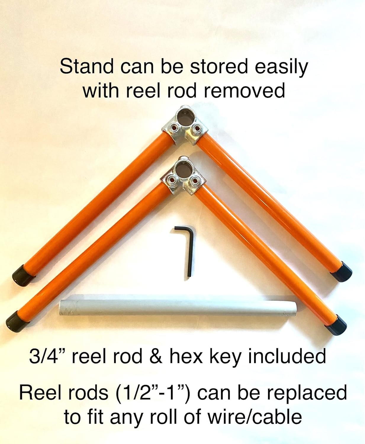 EIP Wire Reel Dispenser & Reel Simple Stand Wire/Cable Reel work alone with Romex or single conductor wire