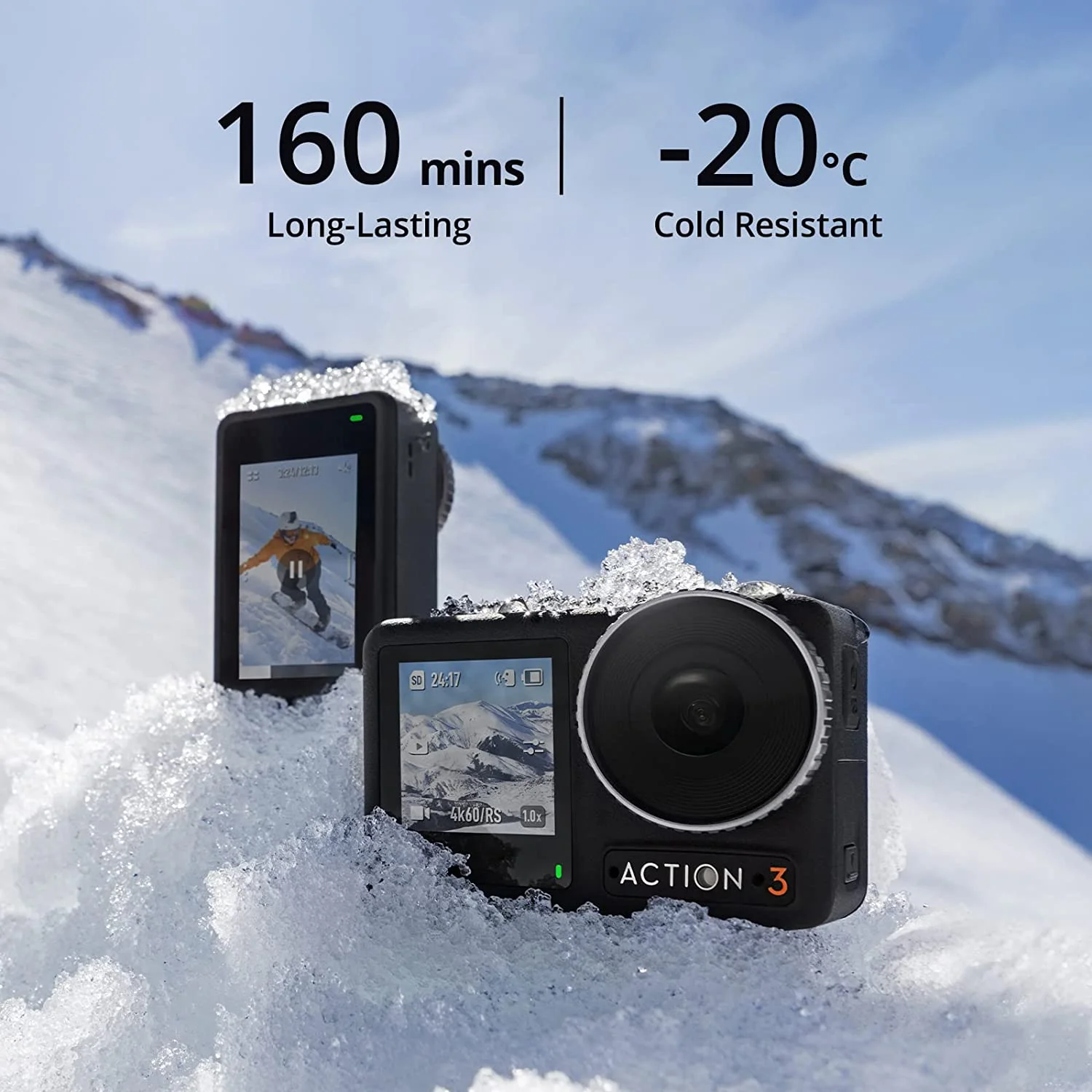 DJI Osmo Action 3 Action Camera - Adventure Combo with 64GB Accessory Bundle