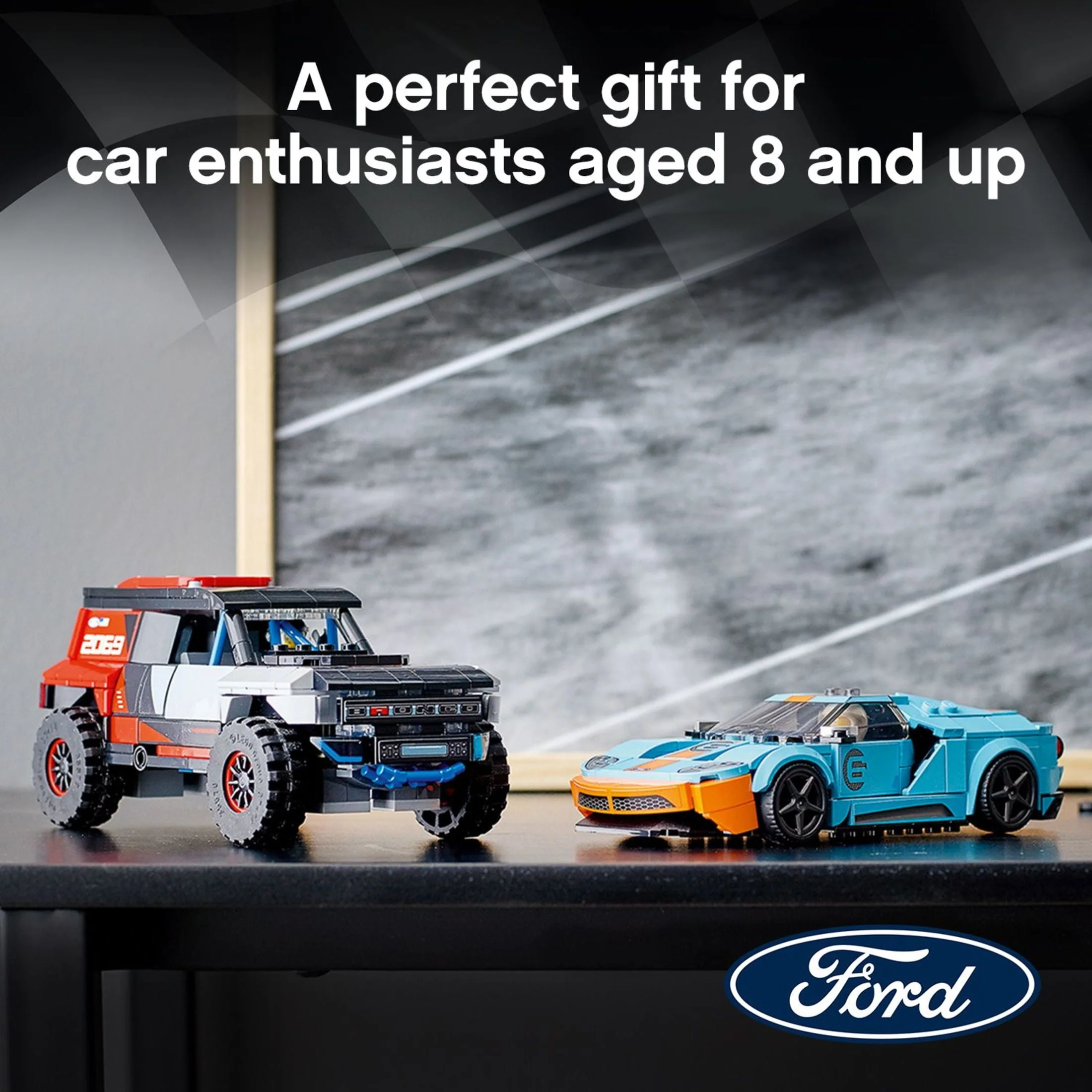 LEGO Speed Champions Ford GT Heritage Edition and Bronco R 76905 Building Toy (660 Pieces)