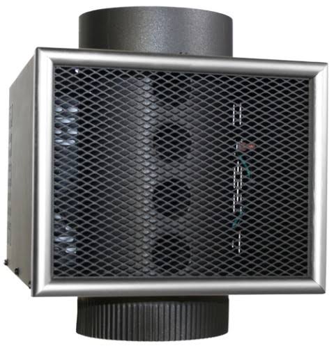 US Stove Company 6-Inch Miracle Heat Reclaimer Wood or Coal Stove Furnace, Black, Size: One Size - Megean