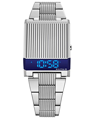 Bulova Mens Archive Series LED Computron Stainless Steel Watch