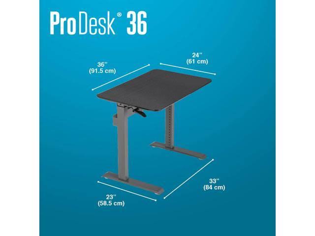 Varidesk ProDesk 36 Height-Adjustable Desk, 36", Black