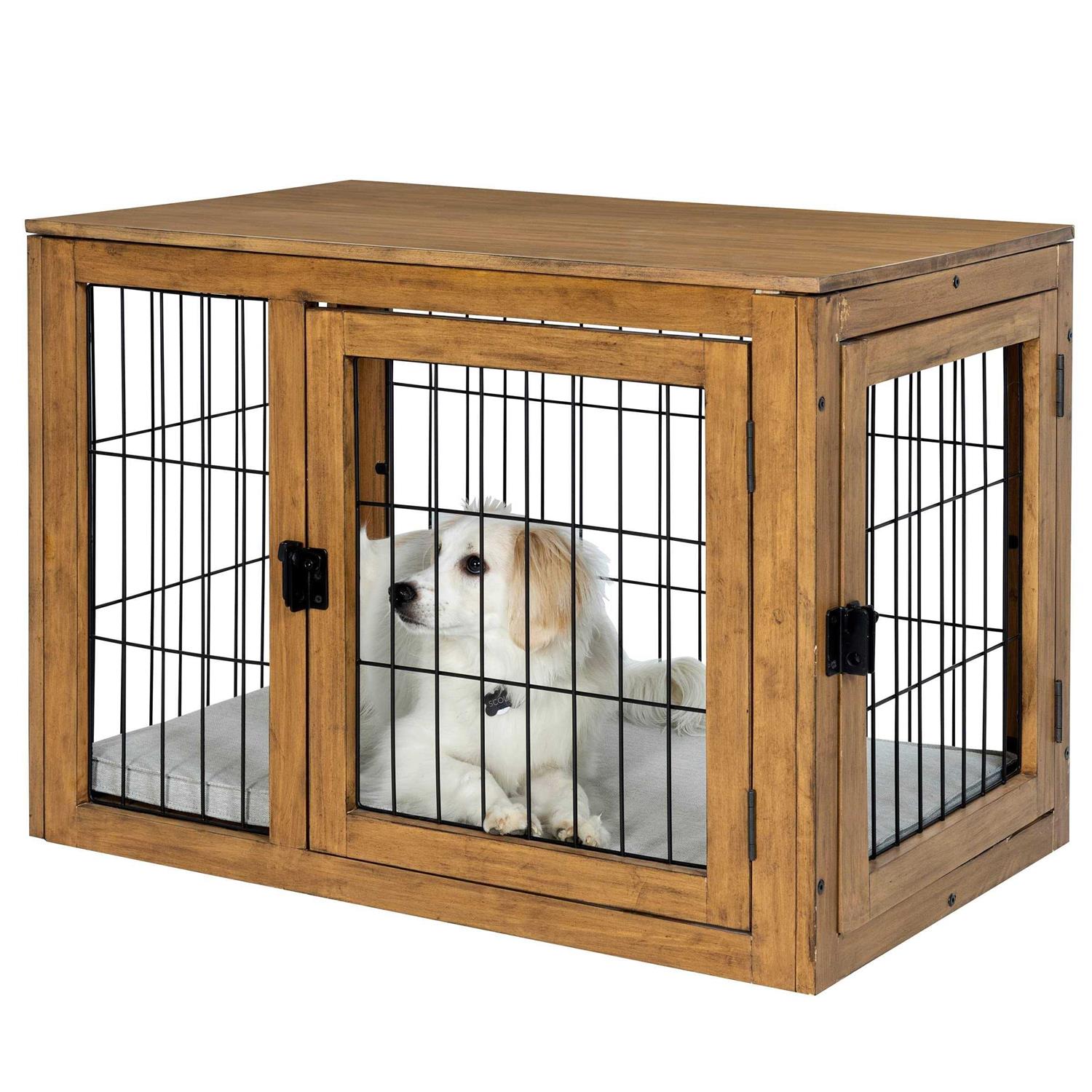 Petmaker Furniture-Style Dog Crate with Double Doors - Pet Supplies online store