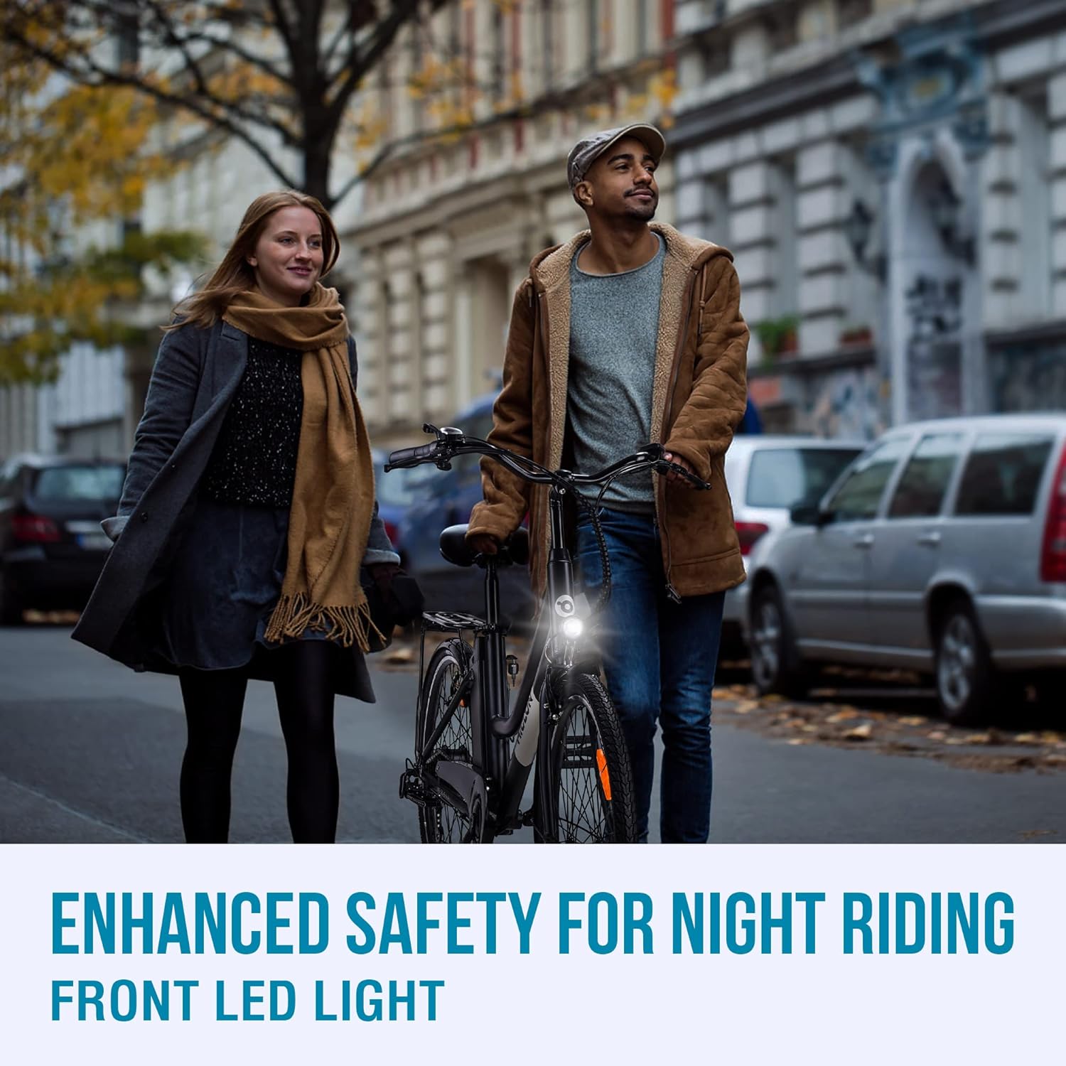 MICLON LNE 26 Electric Bike for Adults, Removable 36V 10AH Battery, Up to 40 Miles, 250W Brushless Motor, Adjustable Handlebars, Rear Rack, LED Lights, Shimano 7 Speed, 26&rdquo; City EBike