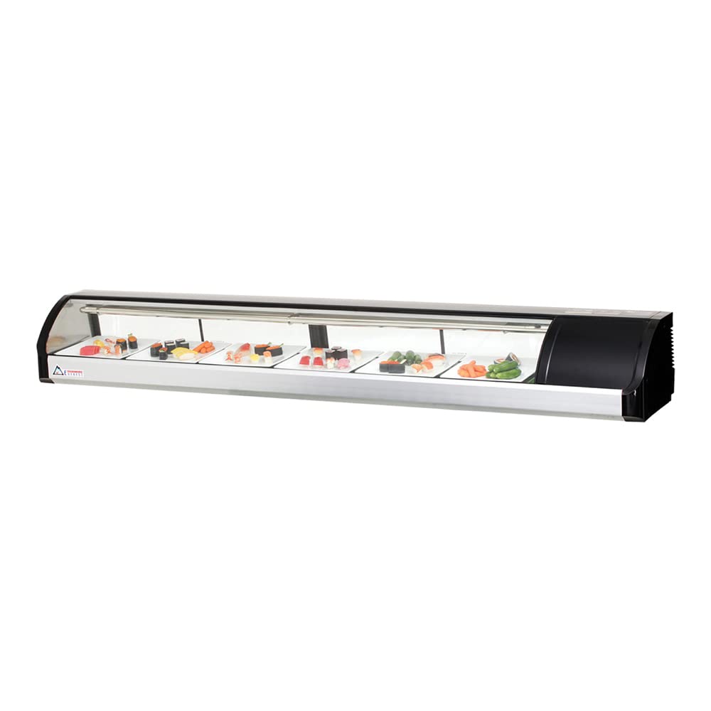ESC83R Countertop Refrigerated Display Right Mounted Case 4 Doors, 115v, NSF - 3.0 cu. ft.