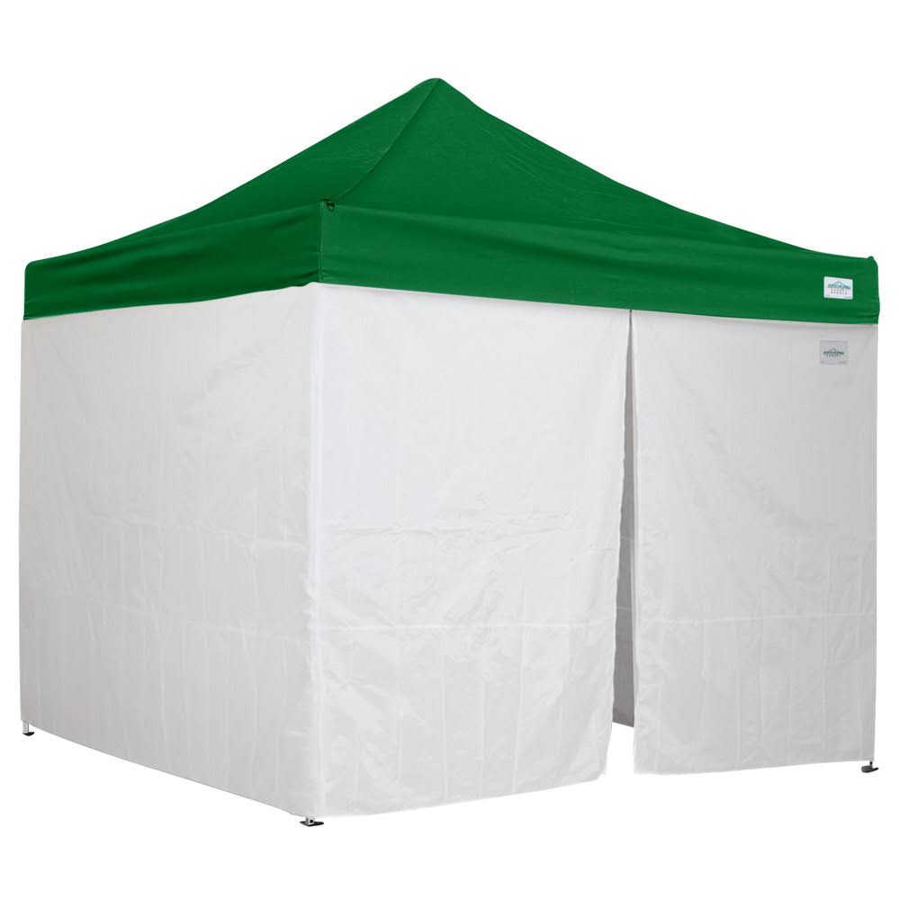 Caravan Canopy 21003605040 Traveler 10' x 10' Green Light-Duty Commercial Grade Instant Canopy Kit