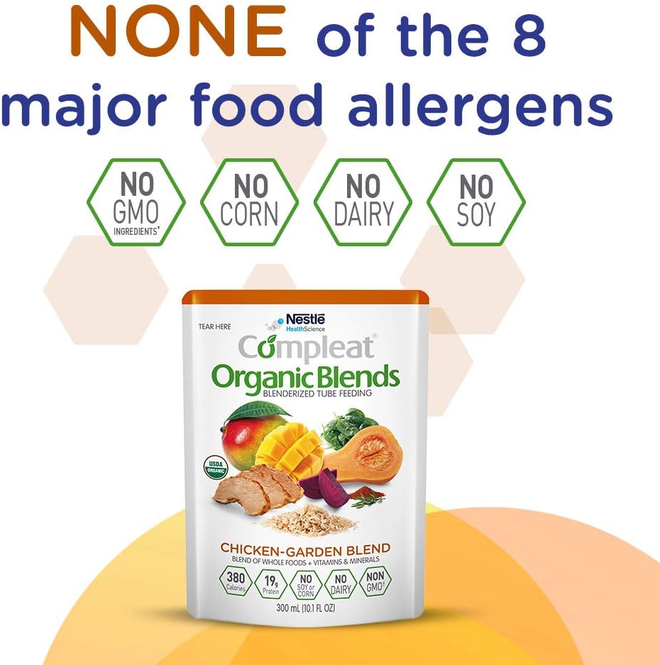Compleat Organic Blends Chicken-Garden, 10.1 fl oz Pouch, 24 Count