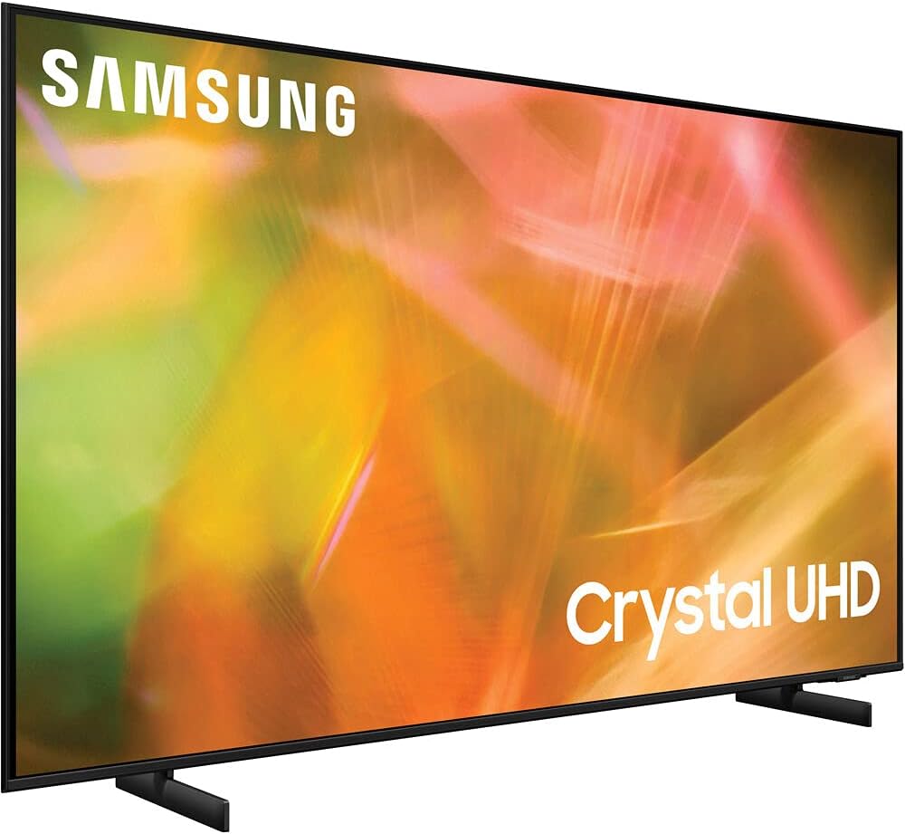 Samsung UN50AU8000 50 Inch UHD 4K Crystal UHD Smart LED TV Bundle with Premium 4 YR CPS Enhanced Protection Pack