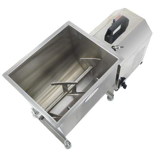 Hakka 80-Pound/40-Liter capacity Tank Stainless Steel Electric Meat Mixer (Mixing Maximum 60-Pound for Meat)