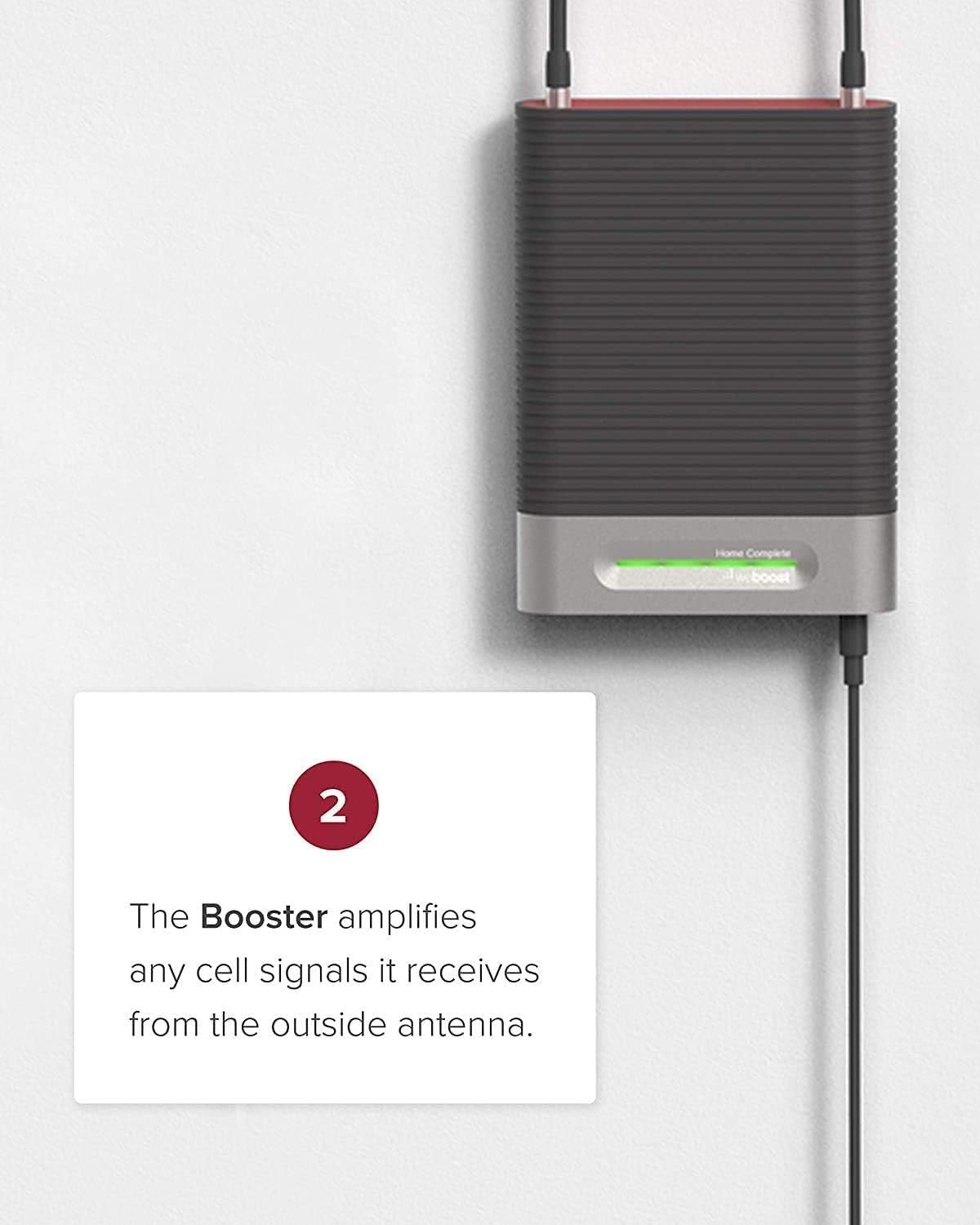 weBoost Home Complete (470145R) Factory Refurbished Cell Phone Signal Booster Kit | Up to 7,500 sq ft | All US Carriers - Verizon, AT&T, T-Mobile, Sprint & More | 1 Year Manufacturer Warranty