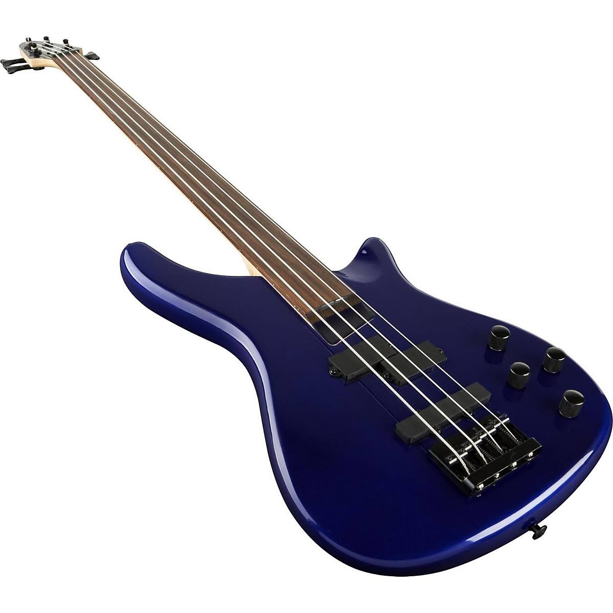 Rogue LX200BF Fretless Series III Electric Bass Guitar Metallic Blue