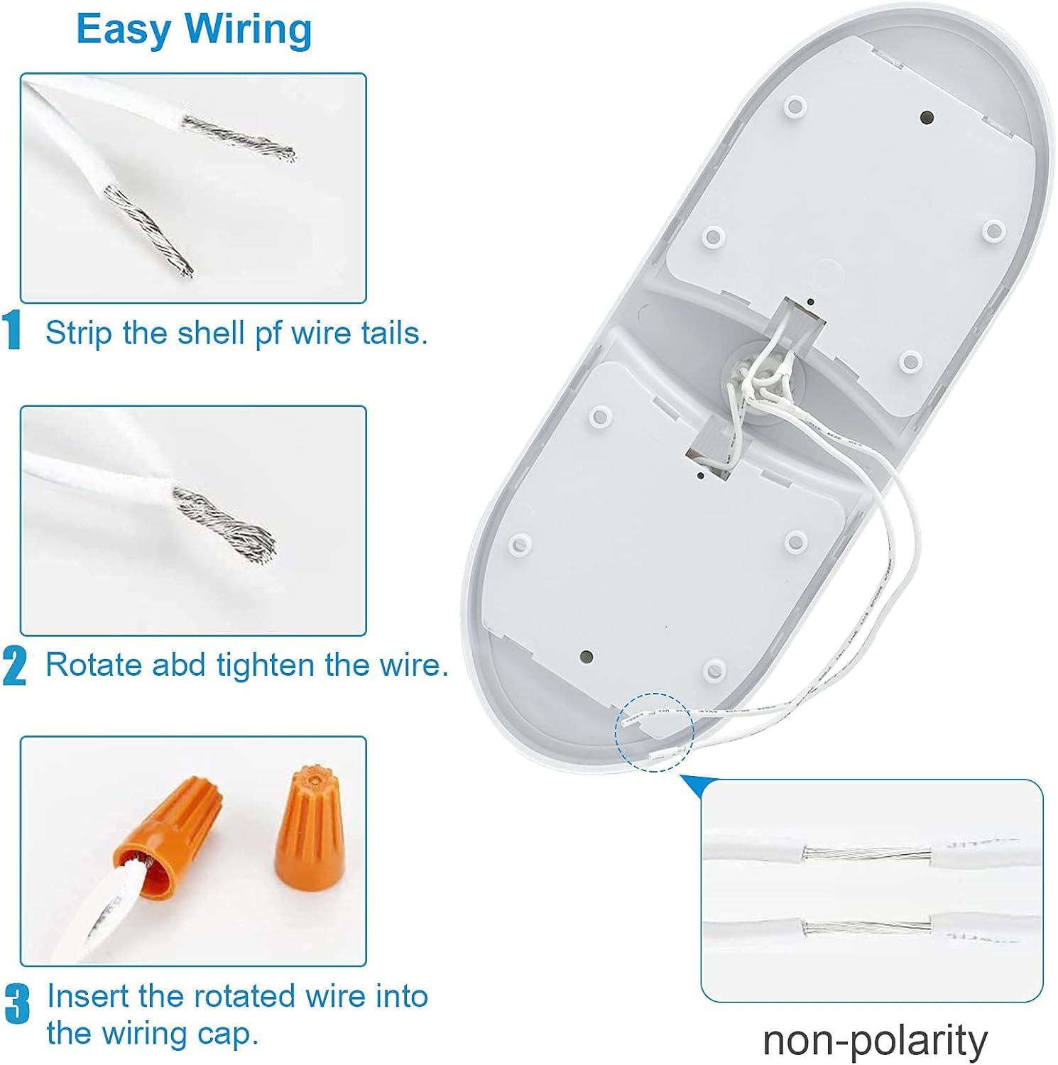 Miady RV Interior Light 650 Lumens 12V RV LED Ceiling Dome Light with ON/Off Switch for Car/RV/Trailer/Camper/Boat, Natural White 4000-4500K, 60X2835SMD (Pack of 5)