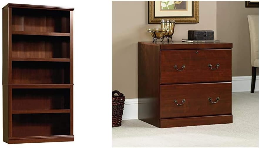 Sauder Select Collection 5-Shelf Bookcase, Select Cherry finish