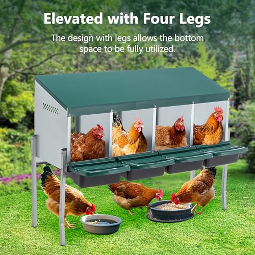 3-Tier Large Wooden Chicken Coop for 8-10 Chickens,Outdoor Walk-in Chicken Coop House with Run&Nesting Boxes,Hen House Poultry Pet Habitat Hutch Cage W/Pull Out Trays&Wire Fencing(95"×80"×83")