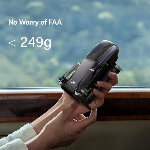 Ruko U11MINI 4K, Drones with Camera for Adults 4K Video 8K Photo, Under 249g, 3-Axis Gimbal EIS, 20000ft FPV Transmission, AI Takeoff/Landing, Auto Return, GPS with Beeper, Beginner (96-Min Flight)