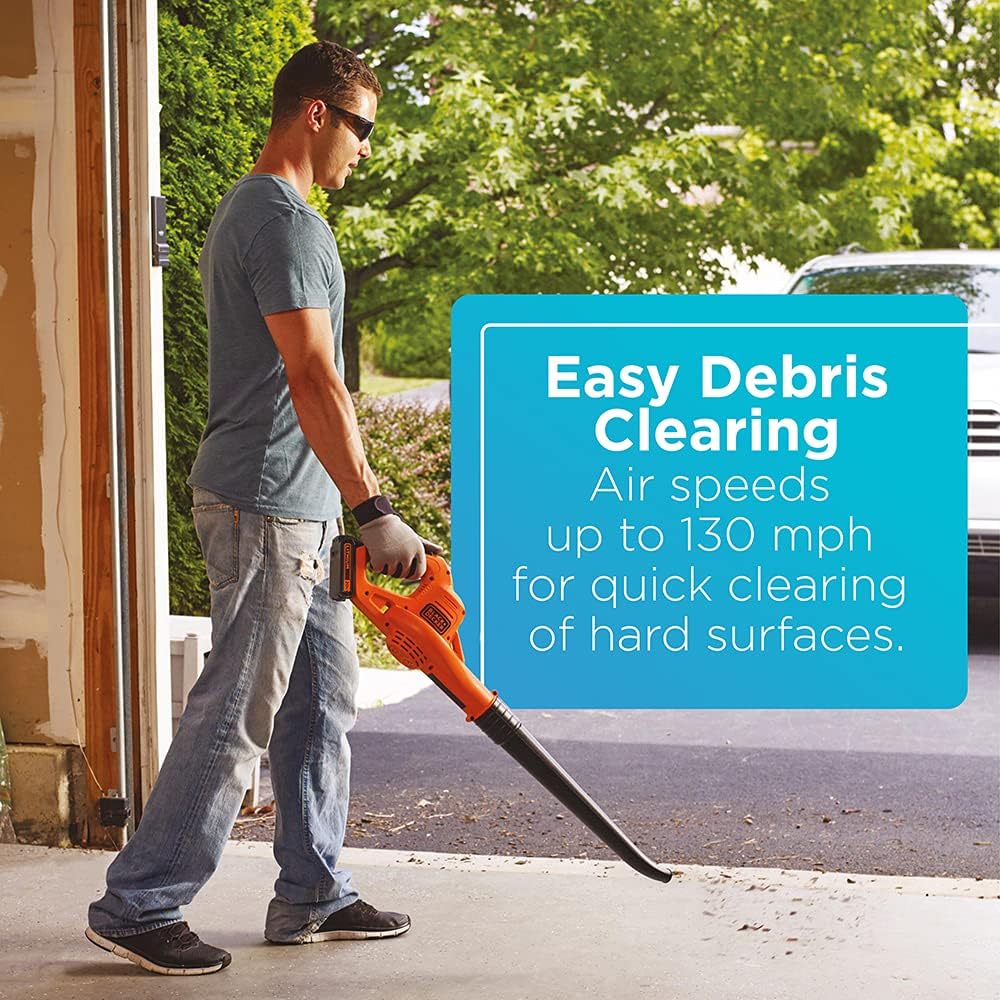 BLACK+DECKER 20V MAX* Cordless Sweeper (LSW221), Pack of 1