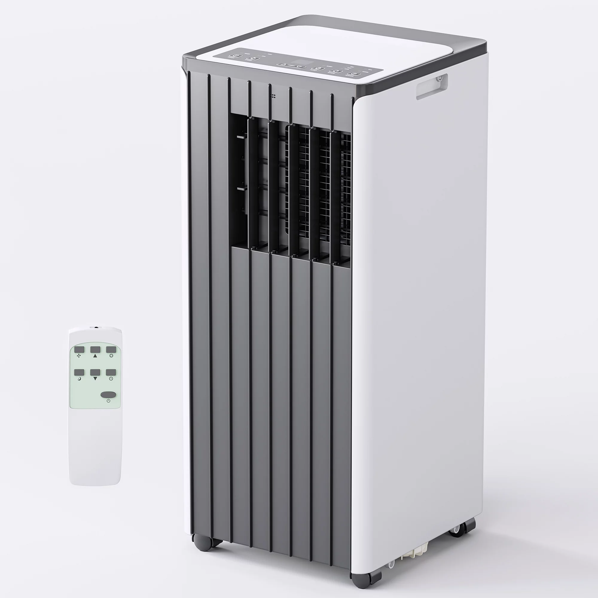 FIOGOHUMI 10000BTU Portable Air Conditioner - Portable AC Unit with Built-in Dehumidifier Fan Mode for Room up to 350 sq.ft. - Room Air Conditioner with 24Hour Timer & Remote Control Window Mount Kit