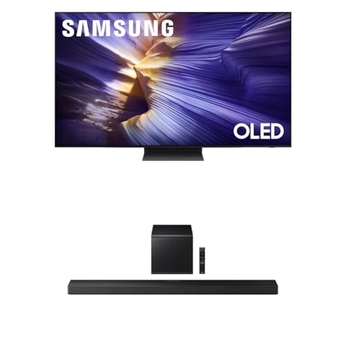 Samsung 55-Inch Class OLED S90F 4K Smart TV (2025 Model) NQ4 AI Gen3 Processor, 4K AI Upscaling Pro, OLED HDR +, Motion Xcelerator 144Hz, Samsung Vision AI, Alexa Built-in
