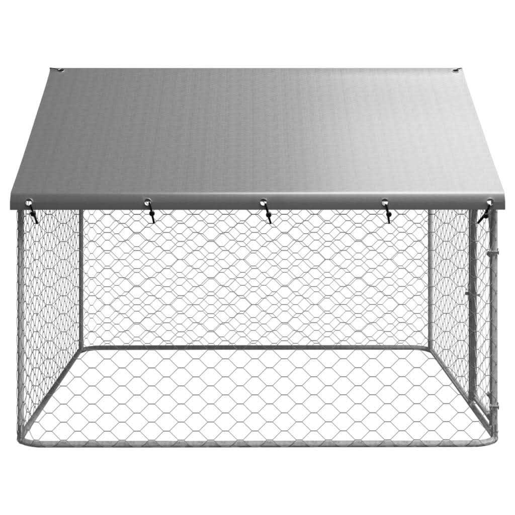vidaXL Outdoor Dog Kennel with Roof - Pet Supplies online store