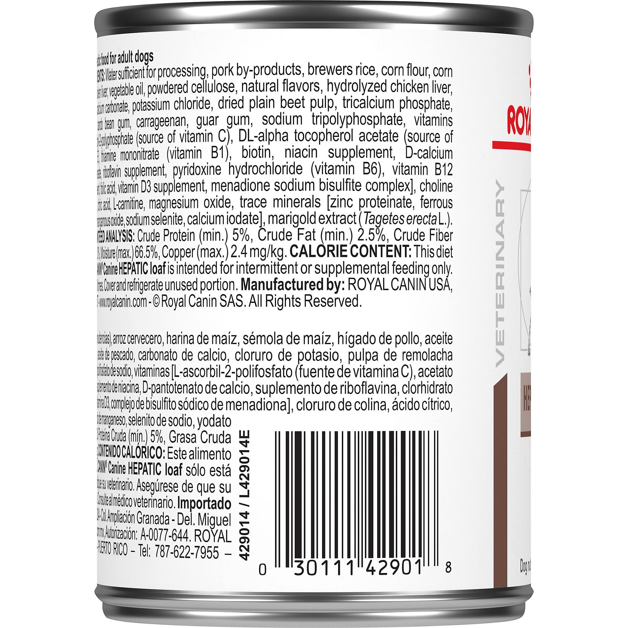 Royal Canin Veterinary Diet Hepatic Canned Dog Food, 14.4-oz, 24 ct
