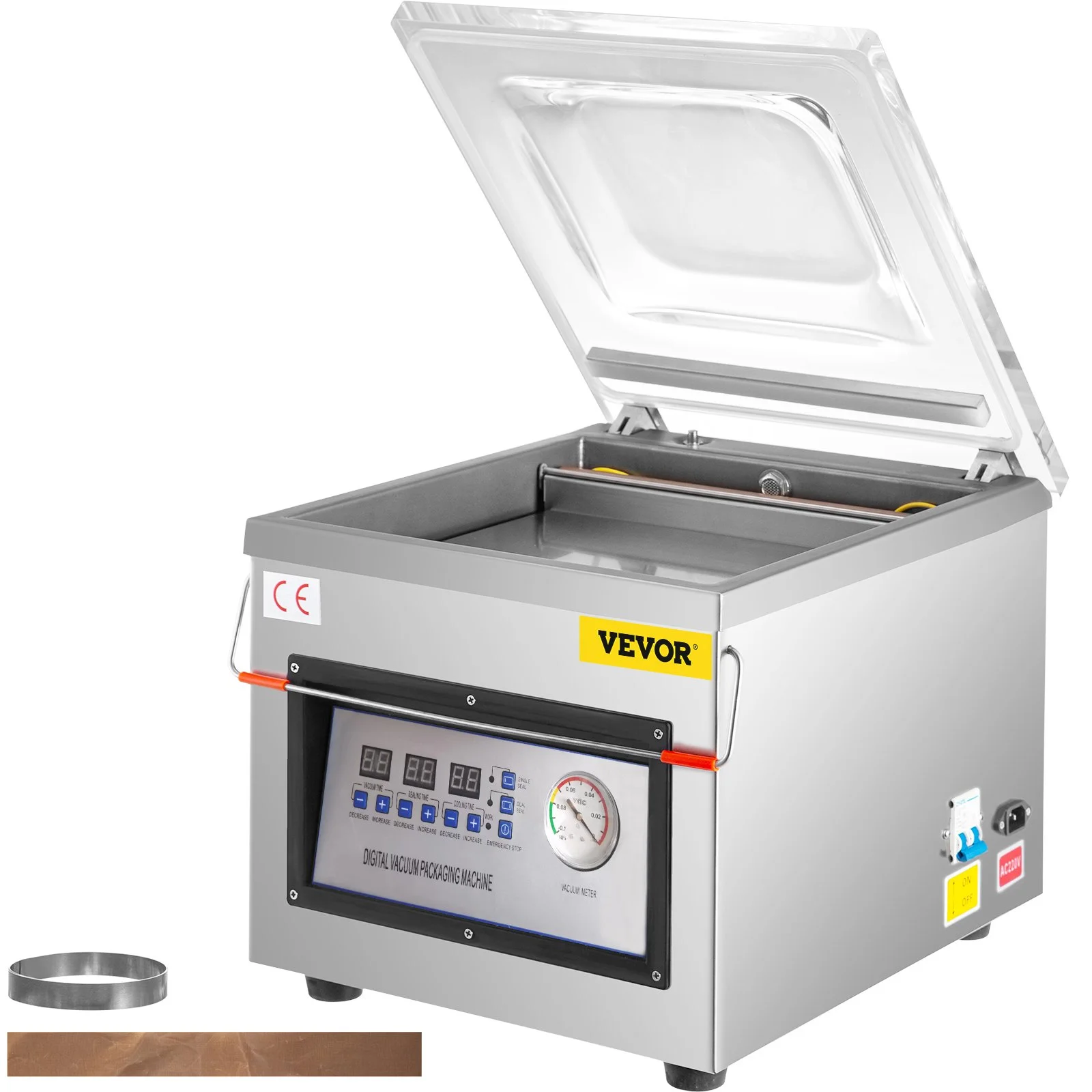 VEVOR DZ 260C Chamber Vacuum Sealer, 110V Kitchen Food Packaging Machine for Food