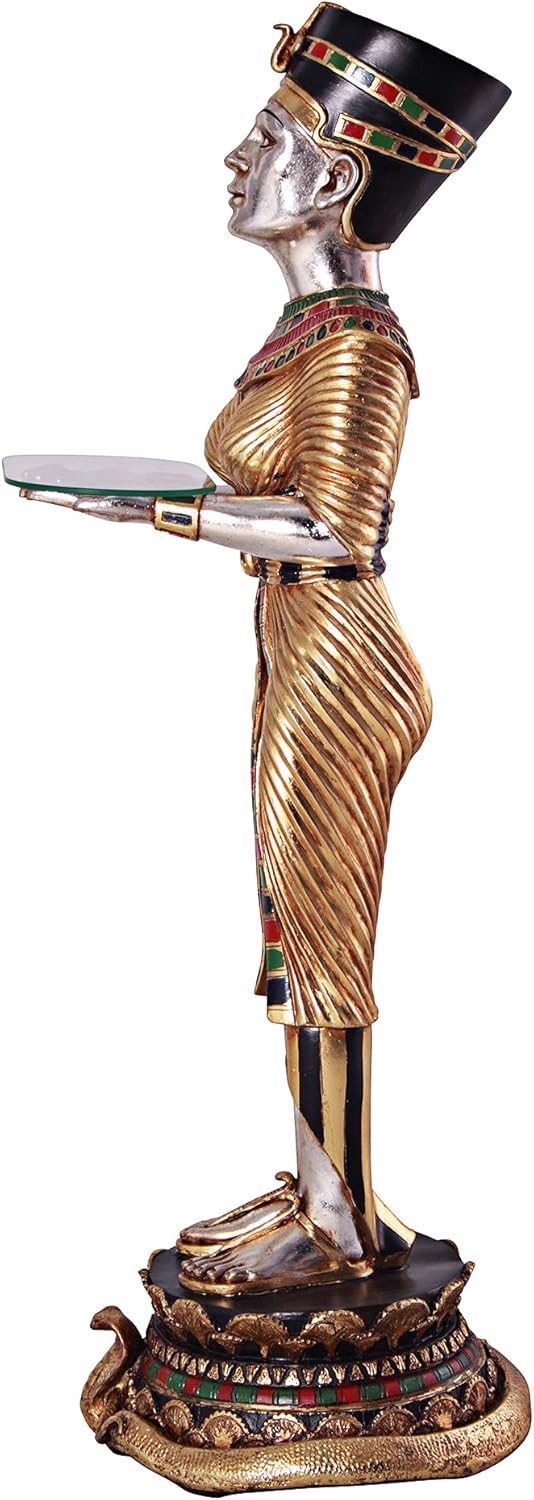 Design Toscano The Egyptian Queen's Faithful Servant Statue, Dimensions: 14.5" Wx14.5 Dx42.5 H 16.5 lbs, Full Color