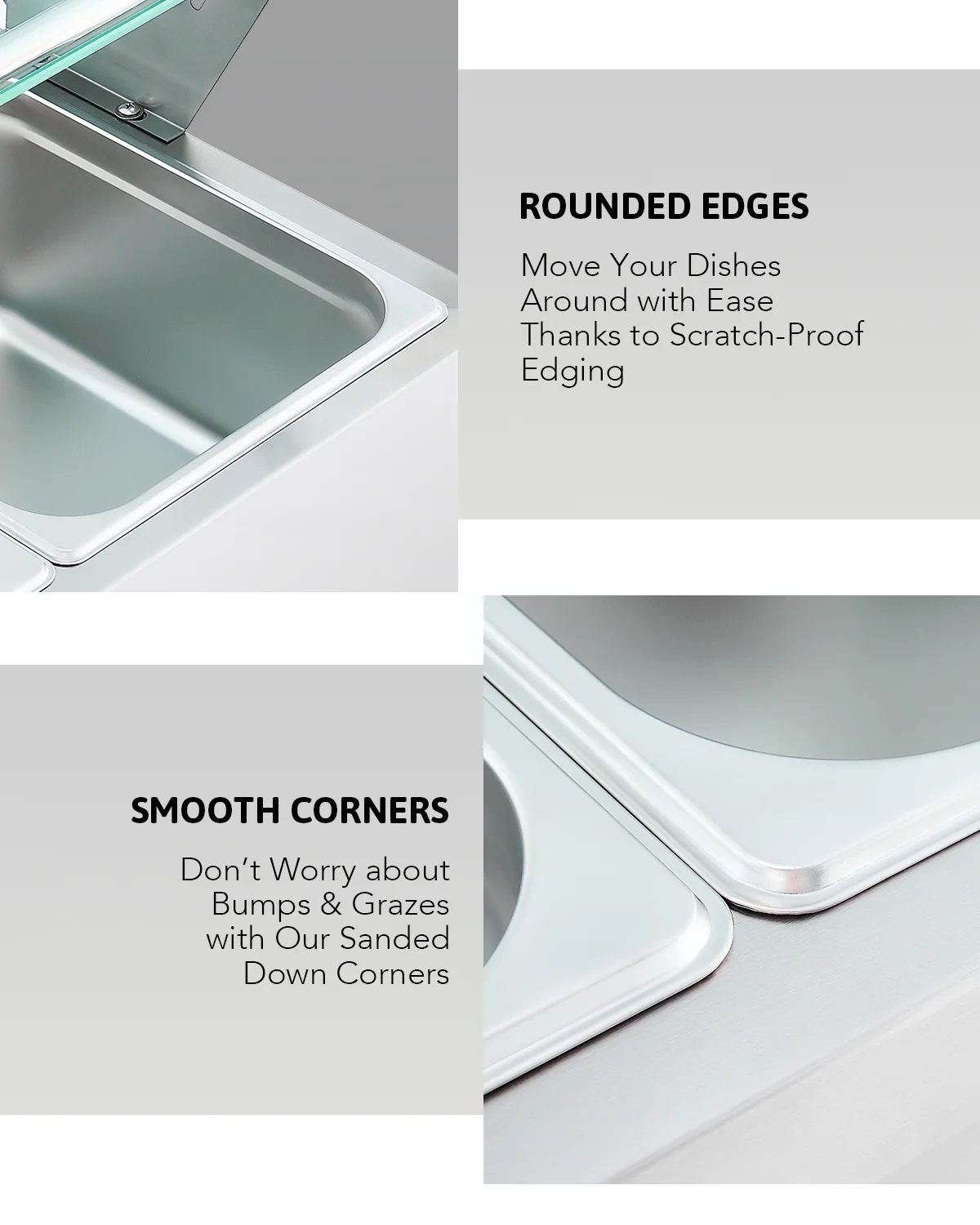 Wilprep Commercial Food Warmer 1200W Bain Marie Food Warmer with 6 Stainless Steel Pans