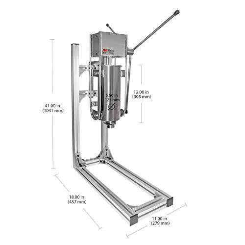 ALDKitchen Churros Maker | L-Shape Working Stand | 5 L Capacity | Commercial Use | Spanish Donuts Machine | 110V