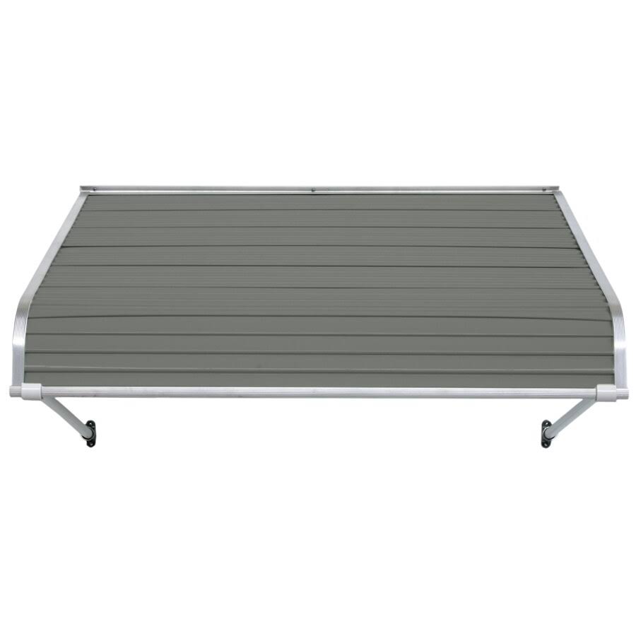 NuImage Awnings 1100 72-in Wide x 54-in Projection Graystone Solid Fixed Door Awning | K110907245