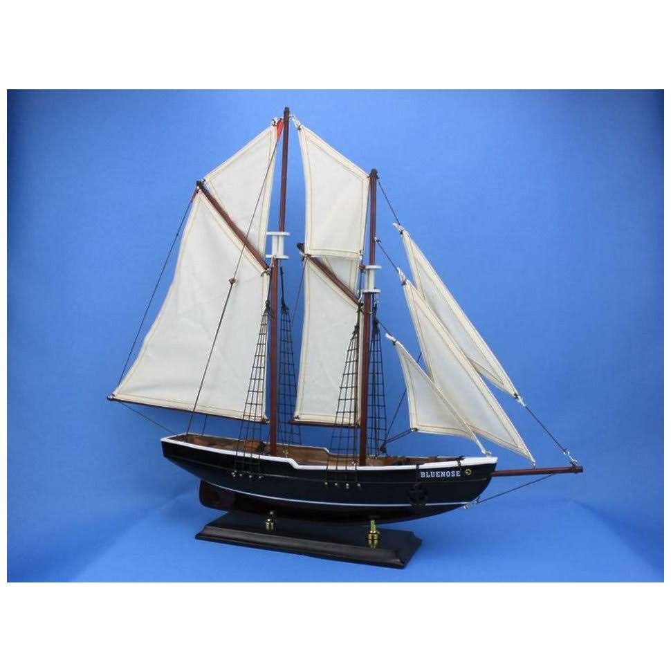 Bluenose 24x22 - Wooden Sailboat Centerpiece - Model Sailing Yacht - Scale Model