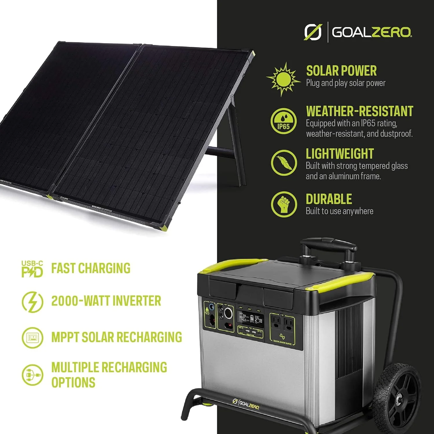 Goal Zero Yeti 3000X Portable Power Station 3032Wh Lithium Battery Generator 2000 Watt AC Inverter Home Backup
