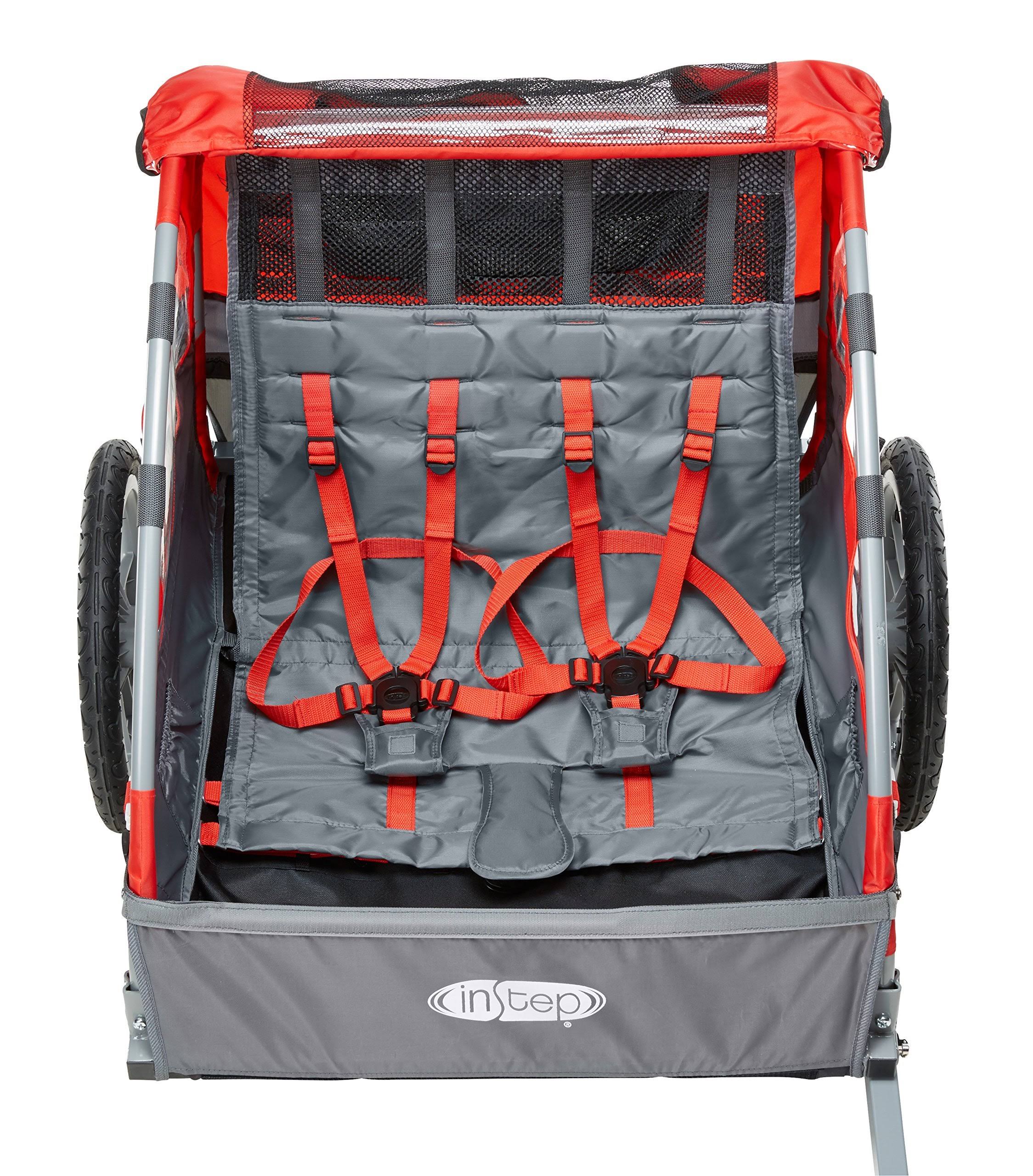 Instep Take 2 Double Bicycle Trailer Red