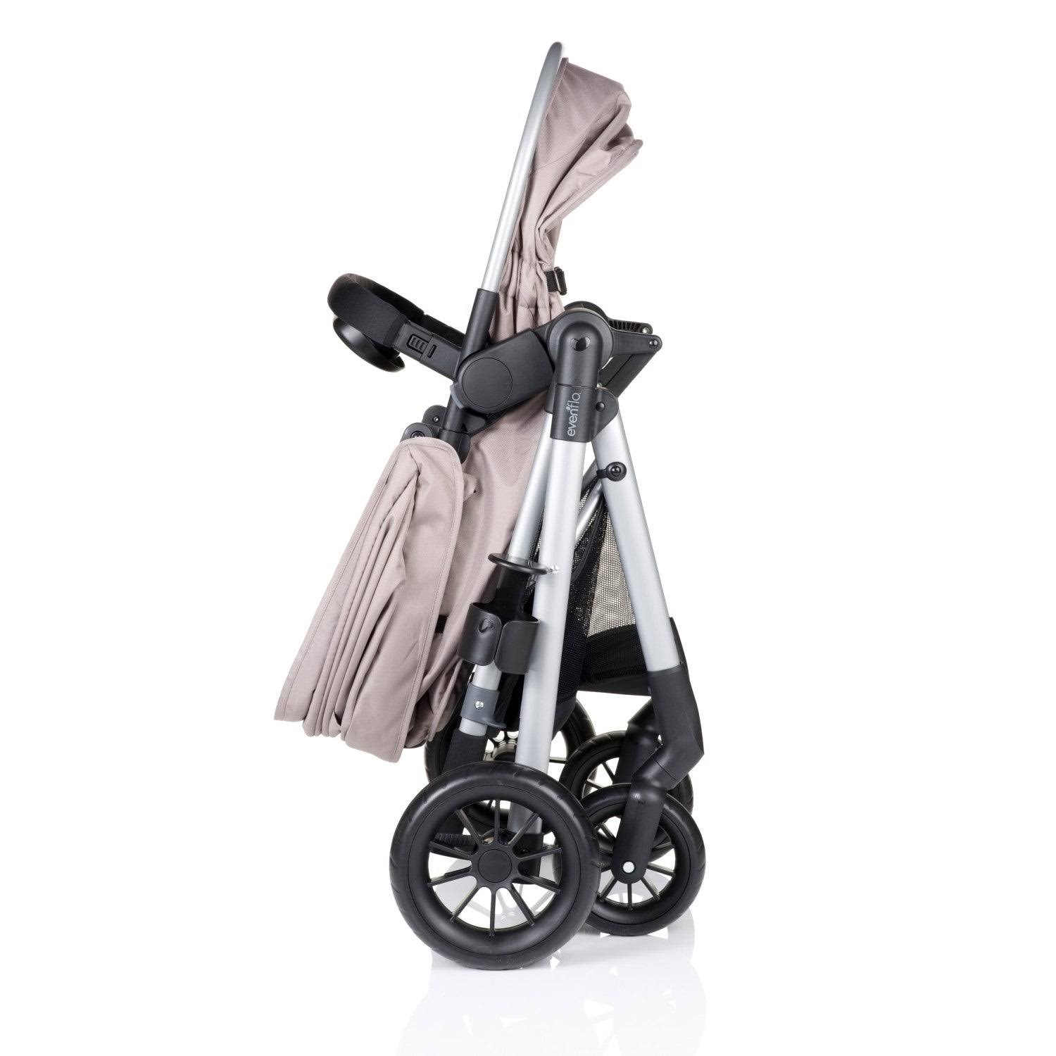 Evenflo Pivot Modular Travel System with SafeMax Infant Car Seat - Sandstone