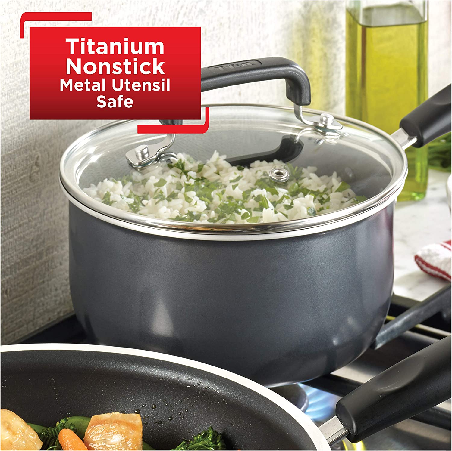 T-Fal 3 Qt Signature Saucepan with Lid