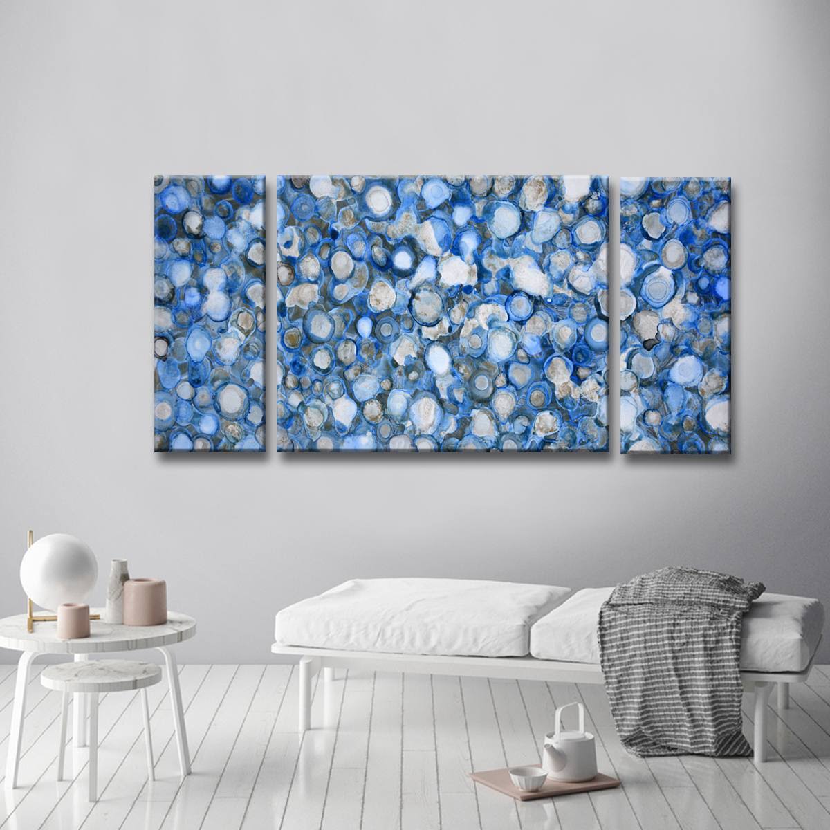Arctic River Stones by Norman Wyatt Jr. Canvas Art - Set of 3